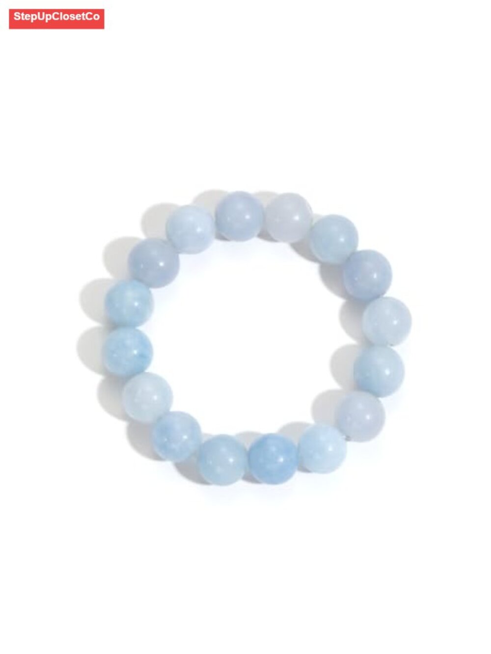 Chunky Natural Stone Beaded Stretch Bracelet for Women